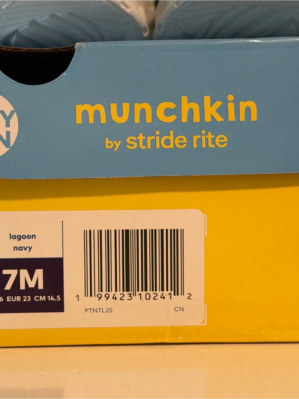 Munchkin Kids Navy and Orange Athletic Sneakers